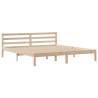 Bookcase Bed 200x200 cm - Solid Pinewood Frame | HipoMarket