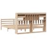 Bookcase Bed 180x200 cm Super King Solid Pine Wood - HipoMarket