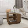 Brown Oak Coffee Table 55x55x43 cm - Modern Design