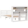 Bookcase Bed without Mattress - White 120x190 cm Small Double