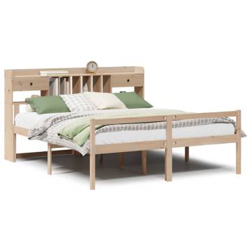 Solid Pine Bookcase Bed 180x200 cm - Super King Size