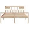 Solid Pine Bookcase Bed 180x200 cm - Super King Size