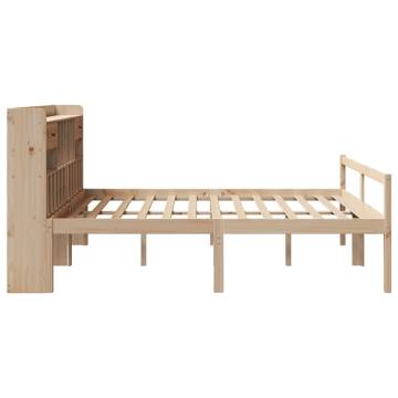 Solid Pine Bookcase Bed 180x200 cm - Super King Size