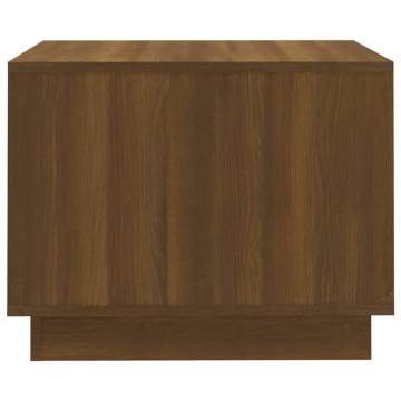 Brown Oak Coffee Table 55x55x43 cm - Modern Design