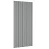 Roof Panels - 36 pcs Galvanised Steel Grey | 100x45 cm