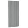 Roof Panels - 36 pcs Galvanised Steel Grey | 100x45 cm