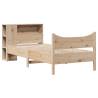 Solid Wood Pine Bed Frame 100x200 cm | Modern & Space-Saving