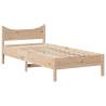 Solid Wood Pine Bed Frame 100x200 cm | Modern & Space-Saving