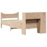 Solid Wood Pine Bed Frame 100x200 cm | Modern & Space-Saving