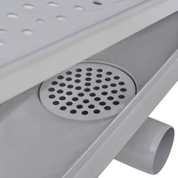 Linear Shower Drain Set - Stainless Steel | Elegant Design