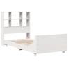 White Bed Frame 75x190 cm - Solid Pine Small Single