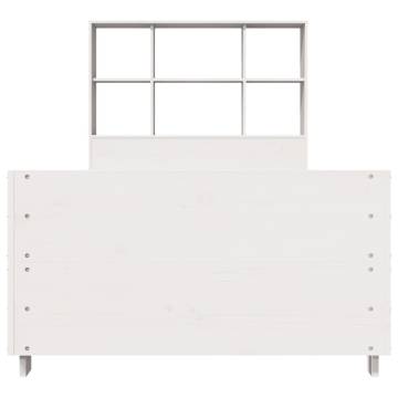 White Bed Frame 75x190 cm - Solid Pine Small Single