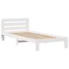 Bookcase Bed without Mattress - White Solid Pine 100x200 cm