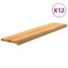  Stair Treads 16 pcs Light Brown 100x30x2 cm Solid Wood Oak Colour light brown Size 100 x 30 x 2 cm Quantity in Package 16 