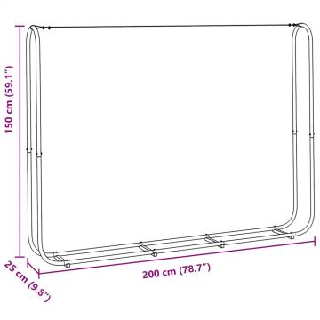 Durable Firewood Rack - Galvanised Steel | HipoMarket UK