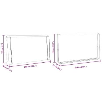 Firewood Rack with Rain Cover - Durable Galvanised Steel