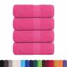 Guest Towels 4 pcs Pink 100% Cotton 30x50 cm | HipoMarket