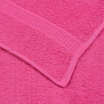 Guest Towels 4 pcs Pink 100% Cotton 30x50 cm | HipoMarket