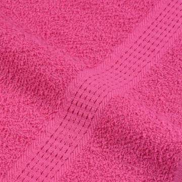 Guest Towels 4 pcs Pink 100% Cotton 30x50 cm | HipoMarket