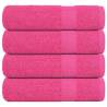  Shower Towels 4 pcs Pink 70x140 cm 360 gsm 100% Cotton Colour pink Size 70 x 140 cm Quantity in Package 4 