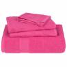 Soft Pink Shower Towels Set - 4 pcs 70x140 cm 100% Cotton