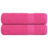  Bath Towels 2 pcs Pink 100x150 cm 360 gsm 100% Cotton Colour pink Size 100 x 150 cm Quantity in Package 2 