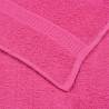 Soft & Absorbent Pink Bath Towels - 100% Cotton, 2 pcs