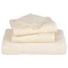 Cream Cotton Towels - 2 pcs, 100x200 cm, 360 gsm | HiPO Market