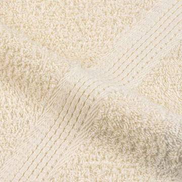 Cream Cotton Towels - 2 pcs, 100x200 cm, 360 gsm | HiPO Market