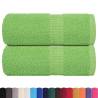 Guest Towels 2 pcs Apple Green | 100% Cotton - Hipomarket