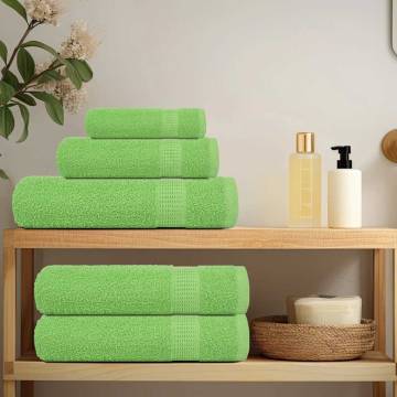 Guest Towels 2 pcs Apple Green | 100% Cotton - Hipomarket