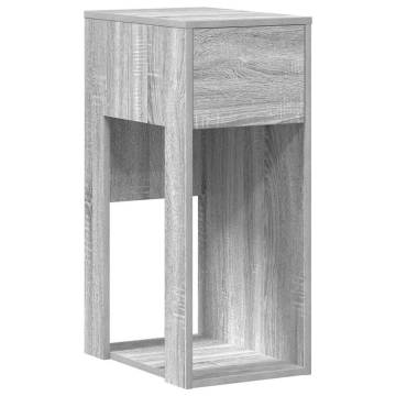 Computer Tower Stand with Drawer - Grey Sonoma | HipoMarket