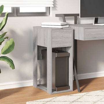 Computer Tower Stand with Drawer - Grey Sonoma | HipoMarket