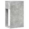 Computer Tower Stand with Drawer - Concrete Grey 30x44x74 cm