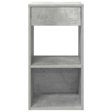 Bedside Cabinets with Drawer - Concrete Grey - 2 pcs | HipoMarket