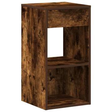 Stylish Smoked Oak Bedside Cabinets - 2 pcs with Drawer