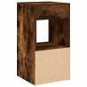 Stylish Smoked Oak Bedside Cabinets - 2 pcs with Drawer