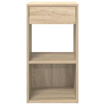 Sonoma Oak Bedside Cabinet with Drawer - Stylish Storage