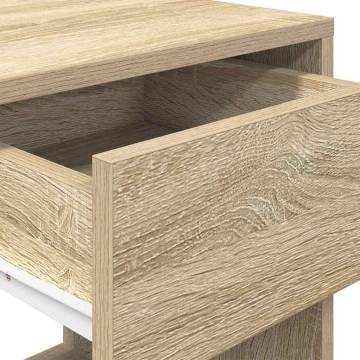 Sonoma Oak Bedside Cabinet with Drawer - Stylish Storage