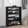 Shoe Rack Black 80x25x100 cm - Stylish & Durable Storage