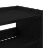 Shoe Rack Black 80x25x100 cm - Stylish & Durable Storage