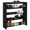  Shoe Rack Black 80x25x81 cm Engineered Wood Colour black Quantity in Package 1 Height 81 cm Width 80 cm 