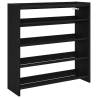 Shoe Rack Black 80x25x81 cm - Stylish & Space-Saving