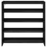 Shoe Rack Black 80x25x81 cm - Stylish & Space-Saving