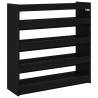 Shoe Rack Black 80x25x81 cm - Stylish & Space-Saving