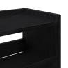 Shoe Rack Black 80x25x81 cm - Stylish & Space-Saving