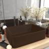 Luxury Wash Basin Matt Dark Brown 41x30x12 cm Ceramic Colour matte dark brown 