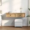 Artisian Oak Wall Shelf with Drawers - 100x37.5 cm