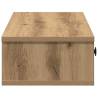 Artisian Oak Wall Shelf with Drawers - 100x37.5 cm