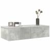  Wall Shelf with Drawers Concrete Grey 60x26.5x15 cm Engineered Wood Colour concrete grey Size 60 x 26.5 x 15 cm Quantity in Package 1 Number of Pieces 